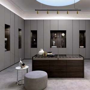 Armoires modernes de luxe, design d'îlot personnalisé, système d'armoire walk-in avec tiroirs - Product Image 3