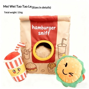 ของเล่นสุนัขแบบใหม่ ดีไซน์ฮัมบูร์ก ของเล่นสัตว์เลี้ยงแบบมีเสียงบีบ ของเล่นตุ๊กตาผ้าสำหรับสุนัข ขายส่ง - Product Image 6