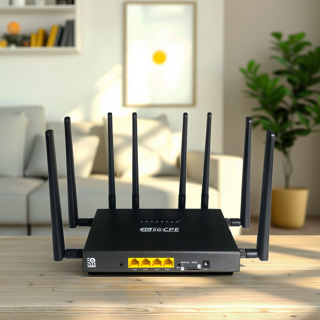 High Speed 5G MESH Modem Router OpenWrt with 8pcs High-Gain Antennas Easy to Set MESH Networking Customized Wireless WIFI Router