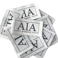 Étiquette de vêtement personnalisée respectueuse de l'environnement, étiquette de Patch tissée
