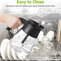 Carafe de remplacement HYRA pour cafetière Ninja CFP101 CFP201 CFP301, carafe en verre avec couvercle à ouverture intégrée, 10 tasses