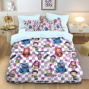 Juego de Ropa de Cama con Estampado 3D de Chicas Demonio, 3 Piezas, Suave, Agradable al Tacto, Lavable y Duradero - Product Image 2