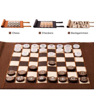 Jeu de backgammon artisanal de haute qualité avec logo personnalisé, motif uni, style championnat, idée cadeau tendance, jeu de société - Product Image 3
