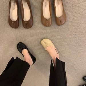 Nouveau style 2026 – Chaussures plates à bout fendu style rétro français, antidérapantes, à enfiler, pour <span class=keywords><strong>grand</strong></span>-mère - Product Image 4