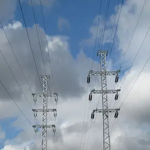 Di alta qualità a basso prezzo di energia elettrica in acciaio torre elettrica elettrica zincato 33kv linea di trasmissione in acciaio palo torre