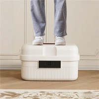 Cajas de Almacenamiento de Plástico Rectangulares Multifuncionales de Gran Capacidad, Ecológicas, con Cierre, Doble Capa, PP Impermeable, Moldeadas por Inyección