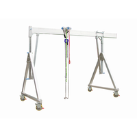Grue à portique en aluminium portable de 1000 kg pour atelier, mini grue à portique