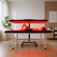 Sauna corporel complet de qualité médicale MDSAP avec thérapie infrarouge LED et panneau de luminothérapie rouge à 8 longueurs d'onde sur support électrique