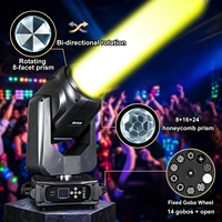 Projecteur à tête mobile Sharpy Beam 295W 14R super lumineux avec double prisme DMX512 et flight case pour événements, mariages et fêtes