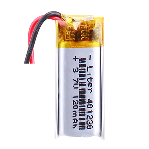 แบตเตอรี่ลิเธียมไอออนโพลิเมอร์ 3.7V 120mAh 401230 พร้อมแผงวงจรพิมพ์ - Product Image 1