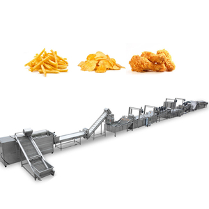 Large Fully Automatic French Fries & Potato Chips Production Line for Fruit & Vegetable <b>Fryer</b> New Condition - Product Image 1