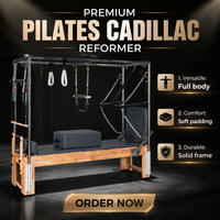 Offre Spéciale : Pilates 3-en-1 en Bois de Chêne avec Logo Personnalisé – Cadillac Reformer Combo Tower – Équipement Professionnel de Studio Compact 2026
