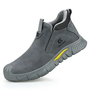 2024 novas botas de segurança para soldagem GUYISA sapatos anti-escaldante padrão europeu botas de trabalho com biqueira de aço