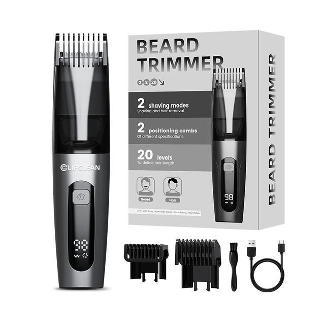 Vacuum Cordless Vacuum Haircut Kit Vacuum Beard Body Hair Trimmer Rechargeable Hair Trimmers for Men Beard