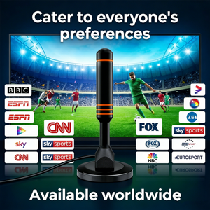 <span class=keywords><strong>Antenne</strong></span> intérieure longue portée de plus de 400 milles avec amplificateur de signal et Smart Pass - Compatible avec toutes les téléviseurs 4K 1080p - <span class=keywords><strong>Installation</strong></span> facile - Product Image 4