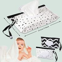 Portable Rechargeable Bébé Distributeur De Lingettes Titulaire Conteneur Distributeur De Lingettes Réutilisable Voyage Lingette Humide Poche