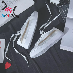 Zapatos Deportivos Blancos para Mujer, Estilo Casual, Transpirables, para Estudiantes, de PVC y Microfibra, Ligeros y Modernos, con Malla, Novedad 2021 - Product Image 3