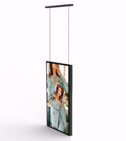 Pantalla LCD de 55 Pulgadas y 3000 Nits de Alto Brillo para Escaparates, Señalización Digital con Sistema de Colgado de Cables Ocultos