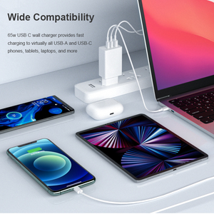 Bán Buôn <span class=keywords><strong>65W</strong></span> & 100W Gan Sạc Sạc Nhanh Loại C Pd USB Sạc Với QC 4.0 & 3.0 OTP & OVP Bảo Vệ Cho Iphone 12 Pro - Product Image 4