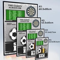 Bingkai Poster LED Aluminium Kustom Ultra-Tipis Papan Menu Display Iklan Kotak Cahaya Tanda Dinding untuk Home Theater