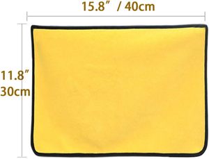 ผ้าไมโครไฟเบอร์พรีเมียมไร้ขอบ เนื้อนุ่มพิเศษ 500gsm ซักได้ ใช้ซ้ำได้ ไม่ทำให้เกิดรอยขีดข่วน - Product Image 3