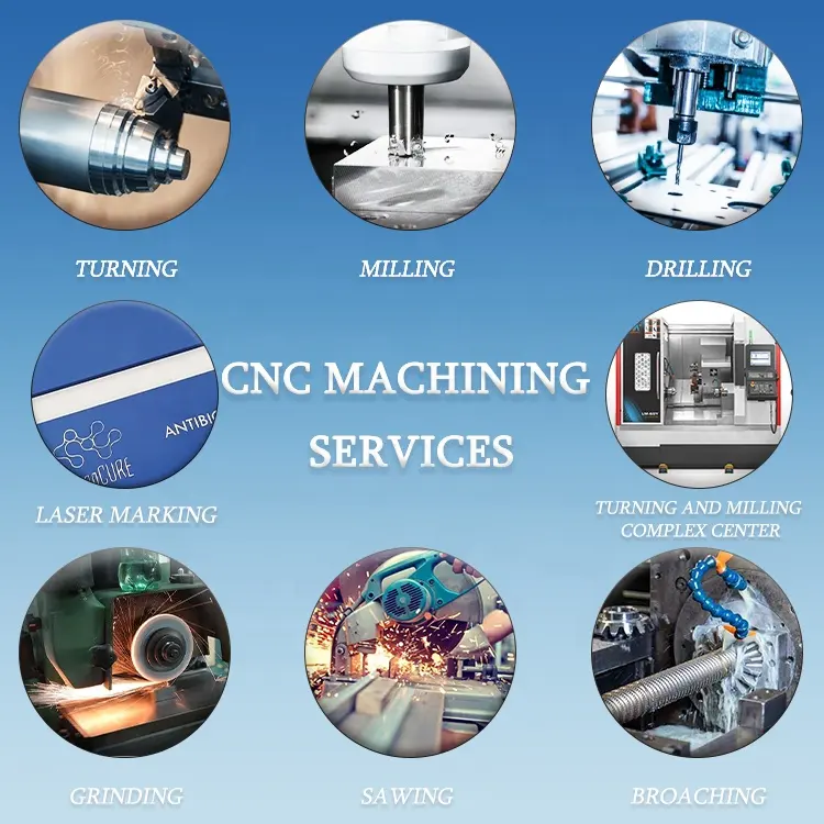 Lage Prijs Cnc-Bewerkingsonderdelen Draaien En Frezen Op Maat Gemaakte Roestvrijstalen Cnc-Elektrische Onderdelen