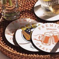 Sous-verres personnalisés pour hôtel, restaurant, sous-verres jetables en carton, sous-verres pour bar, bière, café, boissons, absorbants