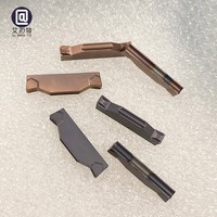 Lames de fraisage CNC TDC2 TDC3 avec revêtement PVD, outils de tournage en carbure pour le défonçage et le rainurage, inserts en alliage dur pour le tournage