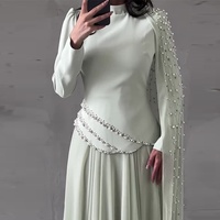 Nouvelle Robe Abaya Ouverte en Cachemire Ornée de Diamants 2026 pour Femmes Musulmanes – Coupe Ample et Modeste, Robe Longue Chic et Élégante – Vente en Gros
