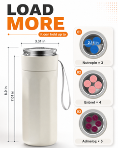 Enfriador de <span class=keywords><strong>Insulina</strong></span> Ligero con Péptidos, Recipiente Eléctrico Refrigerante con Pantalla de Temperatura USB, Frasco de Viaje para Medicamentos para Diabéticos - Product Image 2