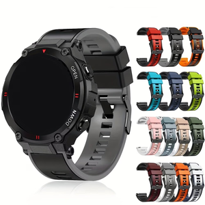 Correa Deportiva Ajustable de 20/22 mm para <span class=keywords><strong>Reloj</strong></span> <span class=keywords><strong>Inteligente</strong></span> con Hebilla de Pin para <span class=keywords><strong>Amazfit</strong></span> GTR 5/4/3/2, Silicona, 14 Colores - Product Image 3