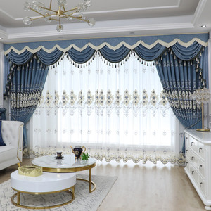 Stile turco ricamato tessuto di lusso <span class=keywords><strong>soggiorno</strong></span> <span class=keywords><strong>tende</strong></span> di pizzo di colore grigio Royal Home Grommet intrecciato <span class=keywords><strong>per</strong></span> Hotel fornito cina - Product Image 4