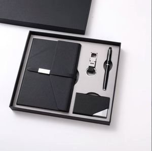 Promotional Corporate Gift Sets Pen Key Chain Card Holder <b>Notebook</b> Gift Set <b>A5</b> Business Office Diary With Pen Key Ring - Product Image 5