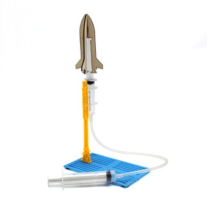 Kit de Ciencia de Lanzador de Cohetes de Madera, Juguete Educativo DIY Impulsado por Presión de Aire para Niños de 4 a 6 Años - Product Image 2