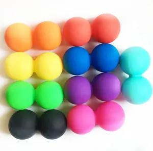 Natural rubber custom designed silicone muscle therapy ball laser carving soft hockey ball