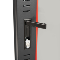 Armoire de serveur de centre de données 19 pouces de haute qualité 42U avec porte vitrée du sol au plafond, armoire réseau Jiasheng en stock, noir/gris