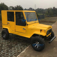 Véhicule tout-terrain 4 places Jeep Sides Buggy électrique pour enfants Quad Mini Buggy Jeep Buggy de sable Jeep entièrement fermé