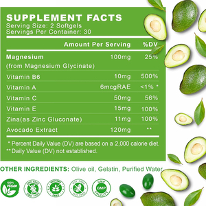 Suplemento de magnesio y vitaminas de alta calidad de marca privada en cápsulas blandas que apoya la calidad del sueño y la salud de los huesos, las articulaciones y los músculos. - Product Image 2