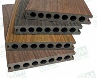 Plancher composite WPC pour extérieur à prix avantageux, design personnalisé, lames de terrasse creuses en bois-plastique