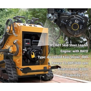 Mini Skid Steer <b>Loader</b> With High Lift Capacity For Earthmoving Hydraulic Skid Steer <b>Loader</b> Attachment Ready For Excavation Work - Product Image 3