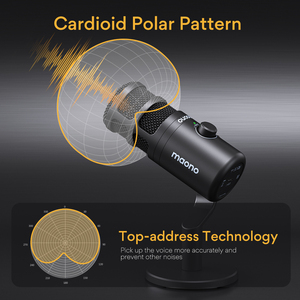 Maono pd100u USB Micro năng động podcasting phát sóng trực tiếp giọng nói qua trò chơi Trò chuyện trực tuyến kim loại - Product Image 5