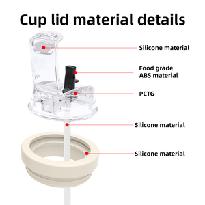 <span class=keywords><strong>2025</strong></span> <span class=keywords><strong>New</strong></span> BPA-free 30oz40oz Silicone Tumbler có nắp đậy đôi sippy tương thích du lịch Mug chai rơm <span class=keywords><strong>Cap</strong></span> dùng một lần Splashproof Nắp - Product Image 4