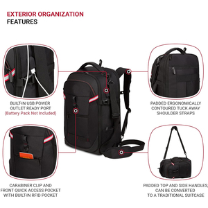 Mochilas Antirrobo para Negocios, <span class=keywords><strong>con</strong></span> Logotipo Personalizado, Expandibles, para Viajes, Trabajo, <span class=keywords><strong>con</strong></span> Puerto de Carga USB - Product Image 2
