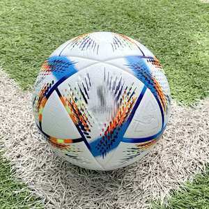 Ballon de football en PU laminé de haute qualité, style 2022, nouveau modèle, doré, Qatar, vente en gros 2023, thermocollé - Product Image 4