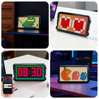Écran LED Pixel Art Programmable Style Mecha 2448 Pixels RGB, Contrôle par Application, Personnalisable pour Bureau, Gaming, Décoration Intérieure, Certifié FCC/CE