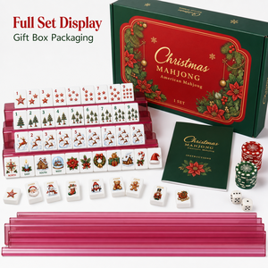 MeldVerse Exclusive Luxury Acrylic Professional Casino Quality Christmas Family Game Holiday 4-Layer Custom Durable Mahjong - Product Image 5
