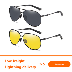 All'ingrosso <span class=keywords><strong>occhiali</strong></span> <span class=keywords><strong>da</strong></span> <span class=keywords><strong>sole</strong></span> in metallo per visione diurna e notturna a doppio uso polarizzatore parasole specchio <span class=keywords><strong>da</strong></span> <span class=keywords><strong>uomo</strong></span> - Product Image 2