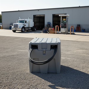 Réservoir de carburant diesel portable de 58 gallons, débit de 10 GPM, tuyau de 13,1 pieds, pompe électrique 12 V pour équipement de véhicule - Product Image 2