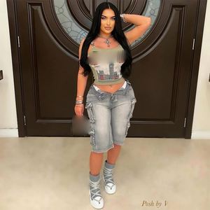<strong>Cargo</strong> Skirts <strong>Women</strong> Workwear Skirts, Pencil Skirts, Denim Skirts In-Stock Wholesale Denim Short Skirts - Product Image 5