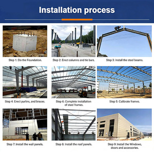 Estructura de Acero Prefabricada para Taller, Almacén, Hangar, Reparación de Automóviles, Uso Agrícola, Industrial, Construcción Metálica - Product Image 2